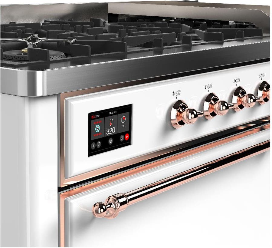 Ilve UM60FQNR3WHP White With Copper Trim, Natural Gas