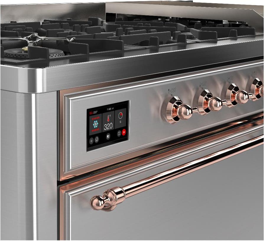 Ilve UM60FQNR3SSPLP Stainless Steel With Copper Trim, Liquid Propane