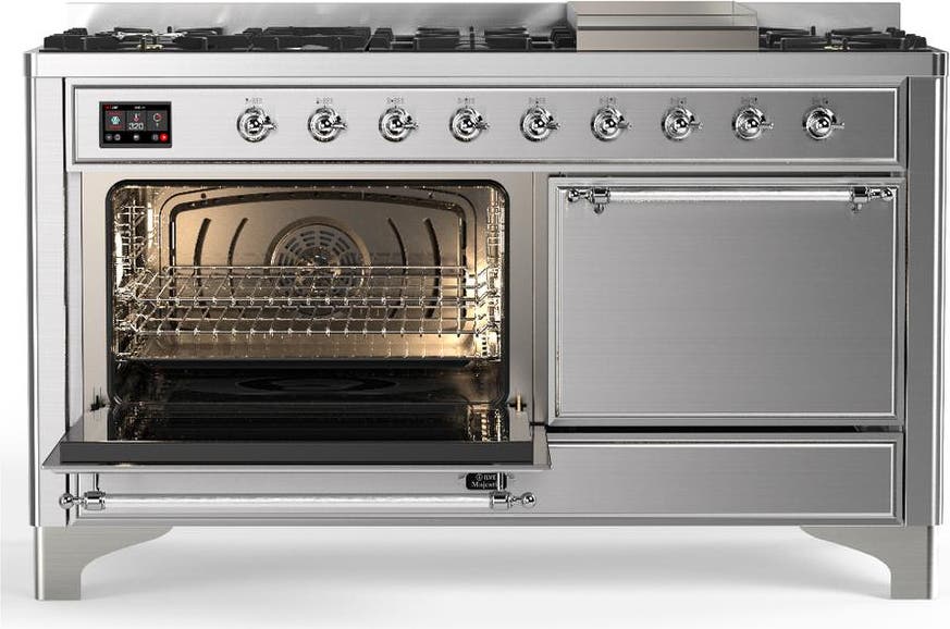Ilve UM60FQNR3SSCLP Stainless Steel With Chrome Trim, Liquid Propane