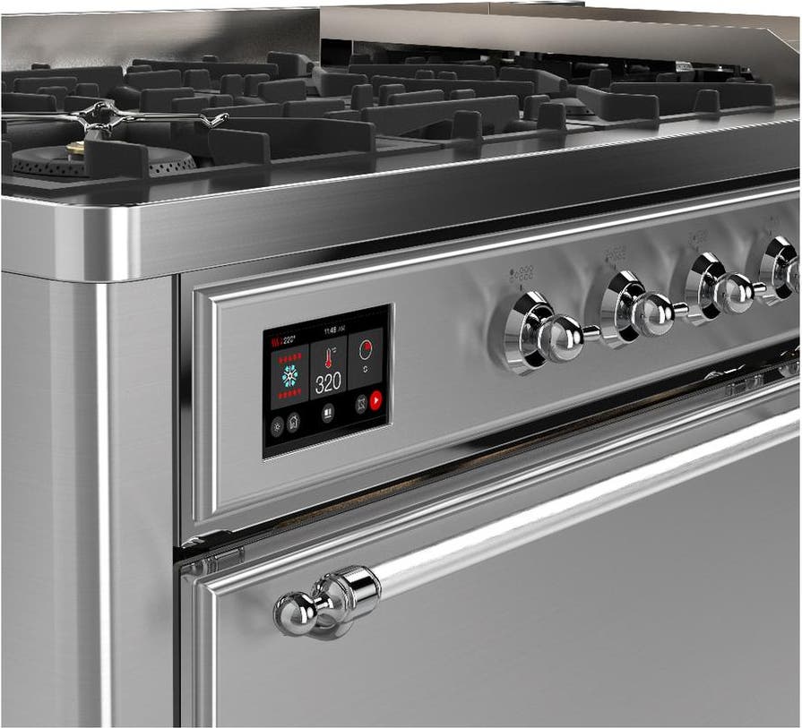 Ilve UM60FQNR3SSC Stainless Steel With Chrome Trim, Natural Gas