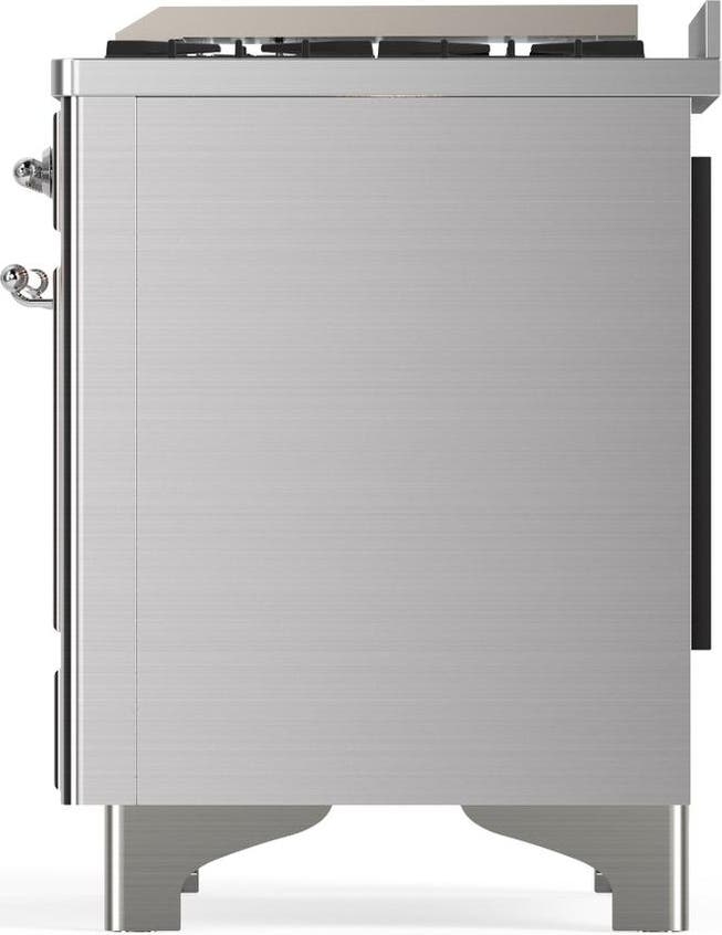 Ilve UM60FQNR3SSC Stainless Steel With Chrome Trim, Natural Gas