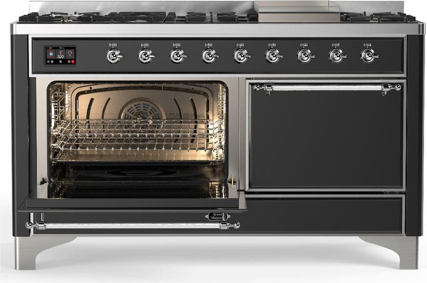 Ilve UM60FQNR3MGCLP Matte Graphite With Chrome Trim, Liquid Propane