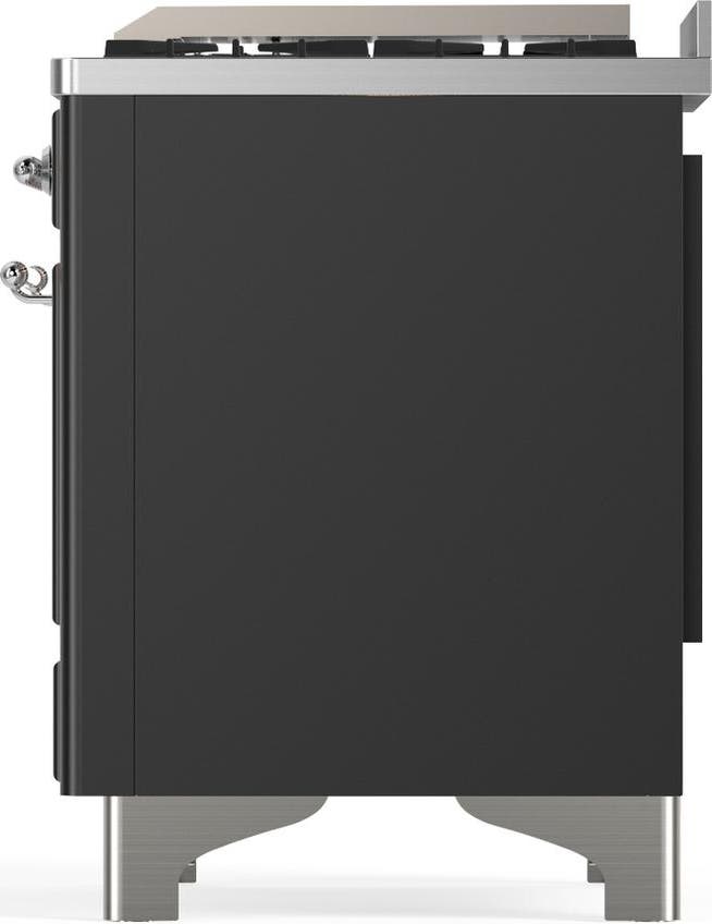 Ilve UM60FQNR3MGCLP Matte Graphite With Chrome Trim, Liquid Propane