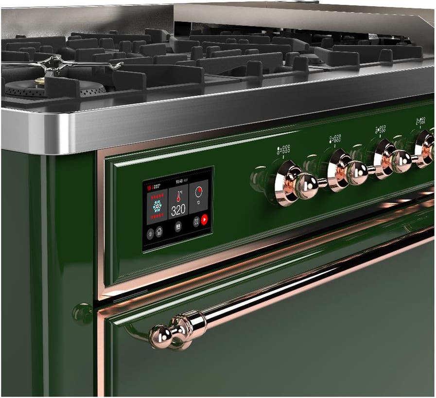 Ilve UM60FQNR3EGPLP Emerald Green With Copper Trim, Liquid Propane