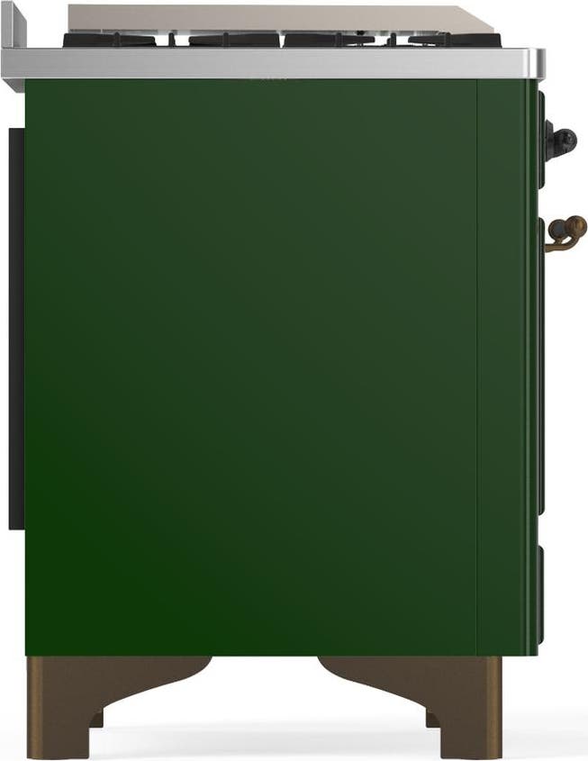 Ilve UM60FQNR3EGBLP Emerald Green With Burnished Trim, Liquid Propane