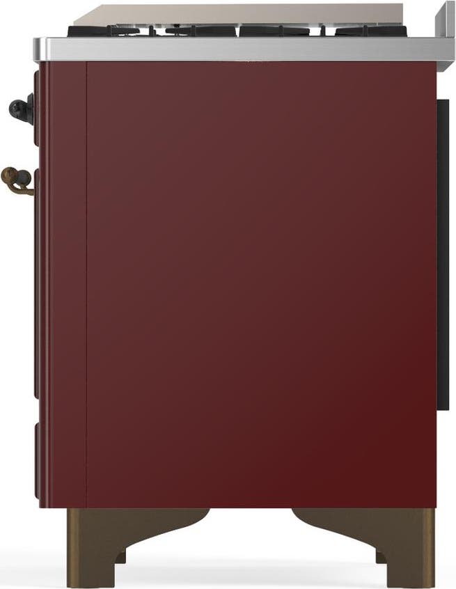Ilve UM60FQNR3BUBLP Burgundy With Burnished Trim, Liquid Propane