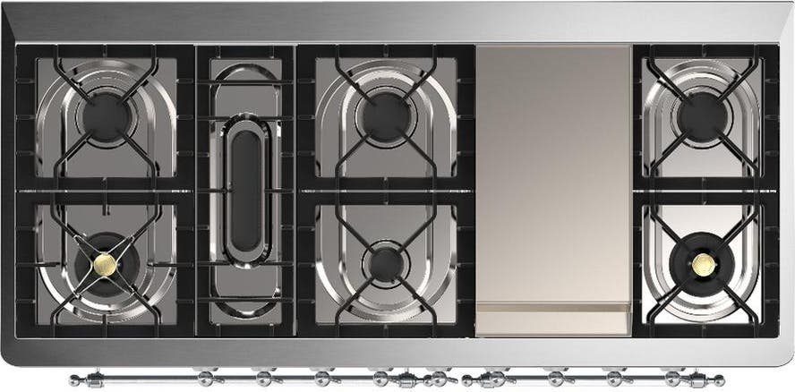 Ilve UM60FQNR3BKC Glossy Black With Chrome Trim, Natural Gas