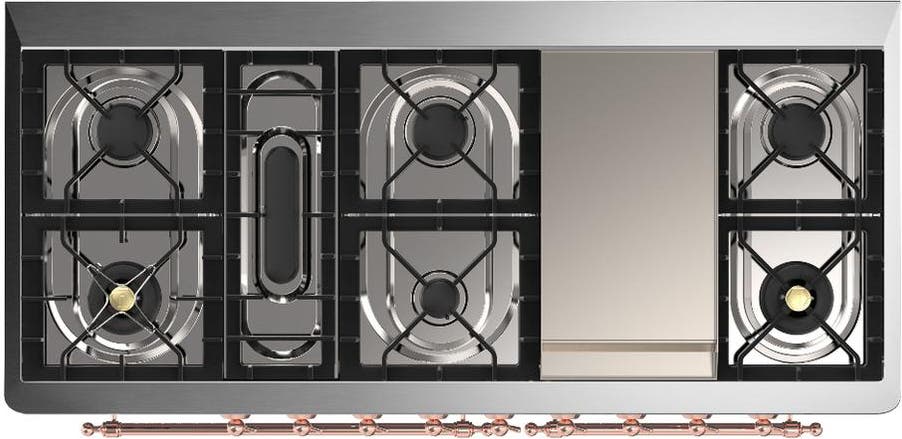 Ilve UM60FQNR3BGPLP Blue Grey With Copper Trim, Liquid Propane