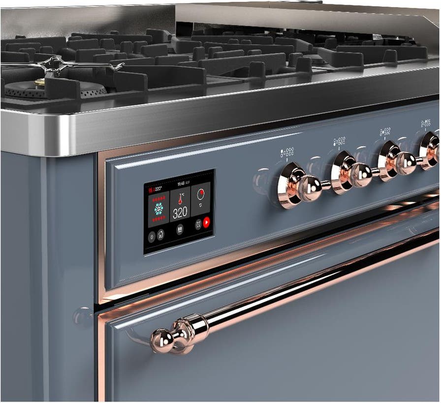 Ilve UM60FQNR3BGP Blue Grey With Copper Trim, Natural Gas