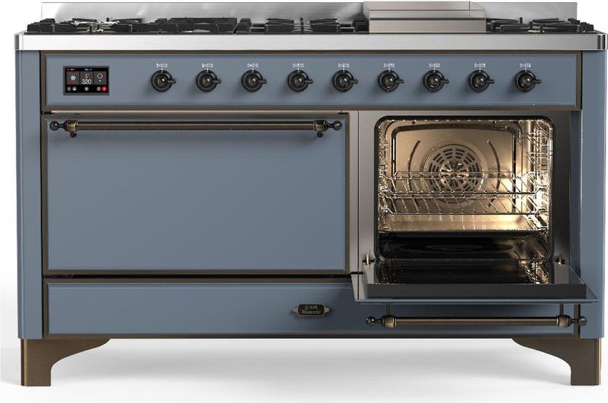 Ilve UM60FQNR3BGBLP Blue Grey With Burnished Trim, Liquid Propane