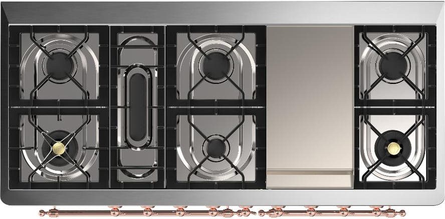 Ilve UM60FQNR3AWPLP Antique White With Copper Trim, Liquid Propane