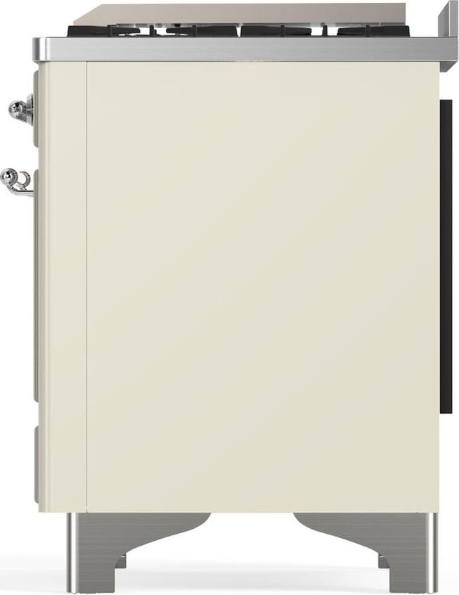 Ilve UM60FQNR3AWCLP Antique White With Chrome Trim, Liquid Propane