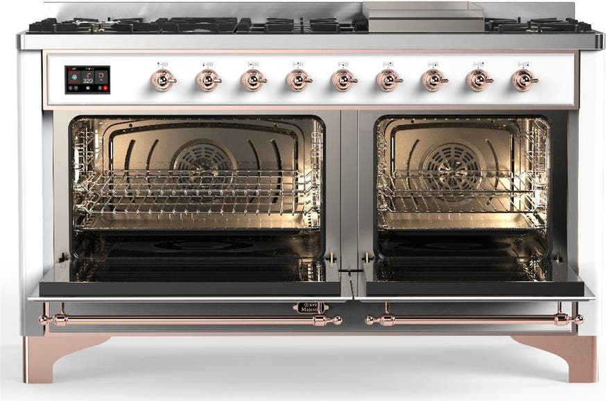 Ilve UM60FNR3WHPLP White With Copper Trim, Liquid Propane