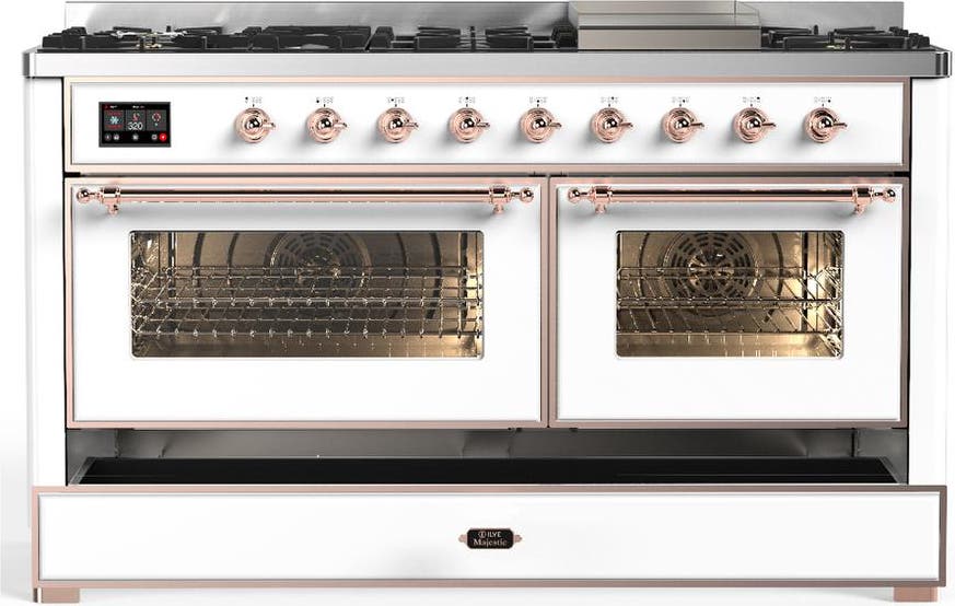 Ilve UM60FNR3WHP White With Copper Trim, Natural Gas