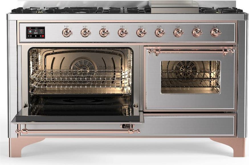 Ilve UM60FNR3SSPLP Stainless Steel With Copper Trim, Liquid Propane
