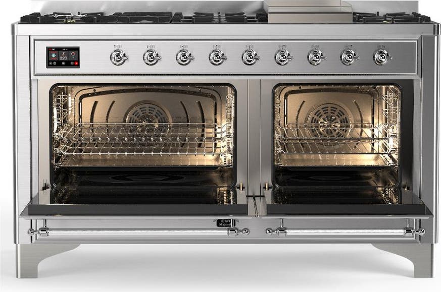 Ilve UM60FNR3SSCLP Stainless Steel With Chrome Trim, Liquid Propane