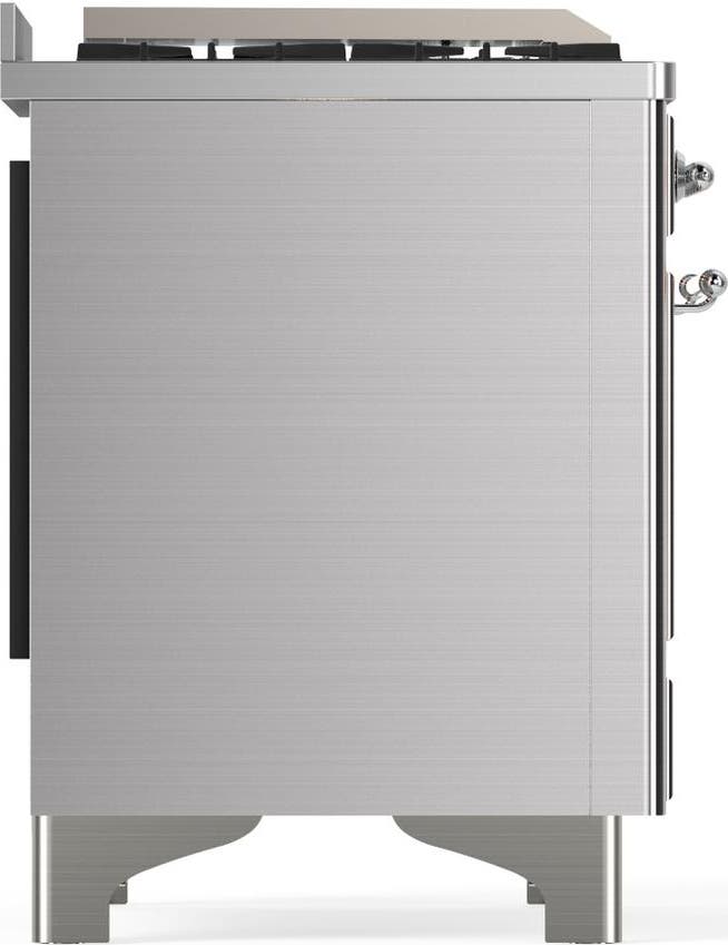 Ilve UM60FNR3SSC Stainless Steel With Chrome Trim, Natural Gas