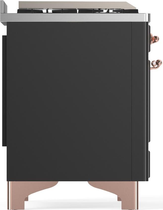 Ilve UM60FNR3MGPLP Matte Graphite With Copper Trim, Liquid Propane