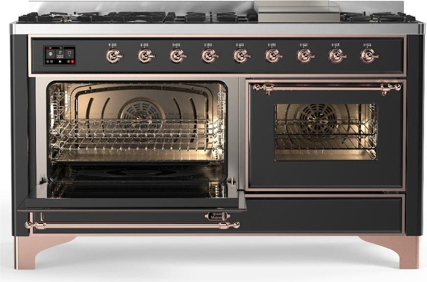 Ilve UM60FNR3MGP Matte Graphite With Copper Trim, Natural Gas