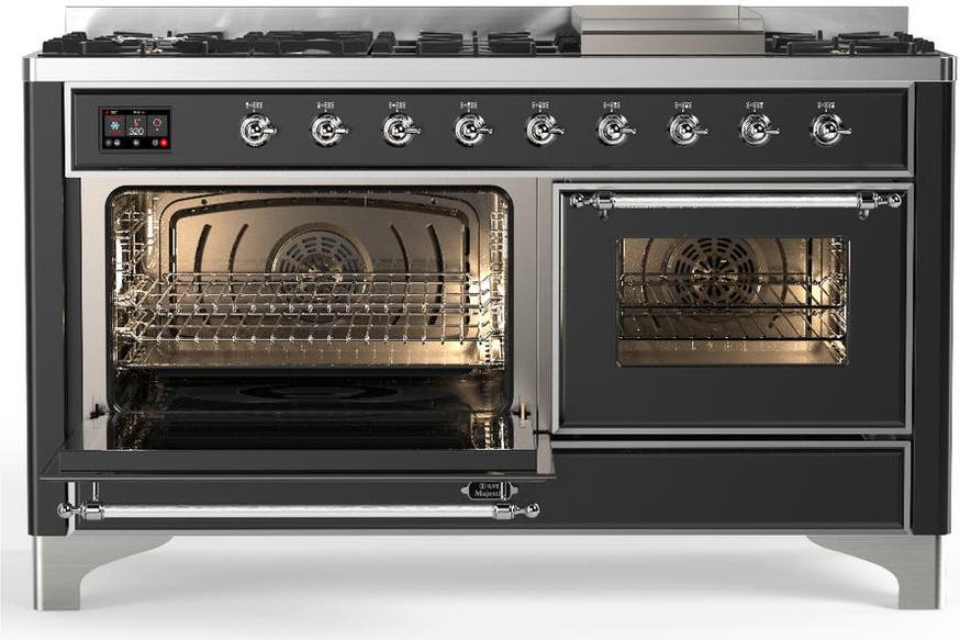 Ilve UM60FNR3MGCLP Matte Graphite With Chrome Trim, Liquid Propane