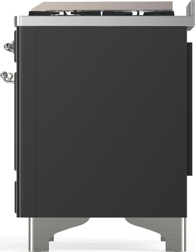 Ilve UM60FNR3MGC Matte Graphite With Chrome Trim, Natural Gas