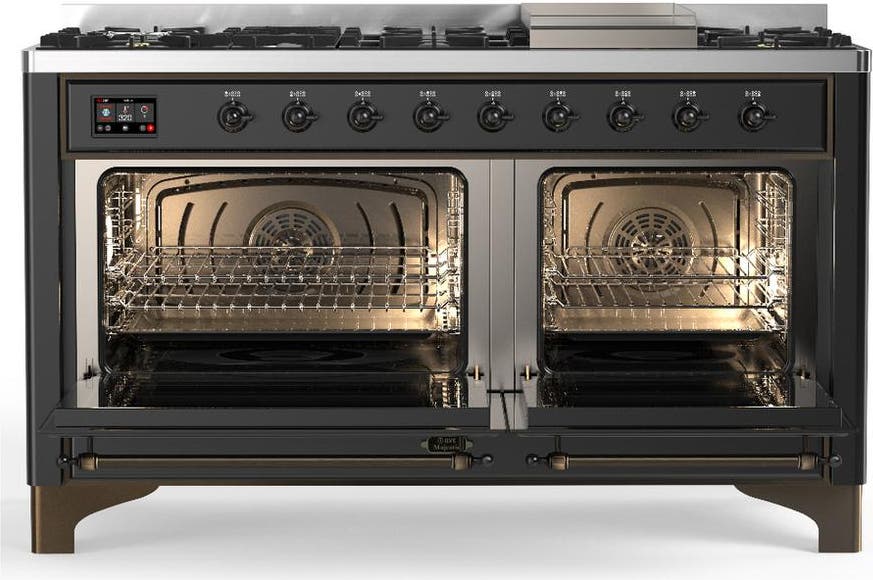 Ilve UM60FNR3MGBLP Matte Graphite With Burnished Trim, Liquid Propane