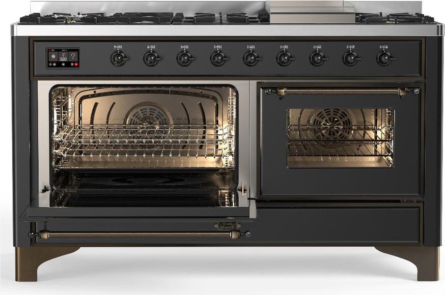 Ilve UM60FNR3MGBLP Matte Graphite With Burnished Trim, Liquid Propane