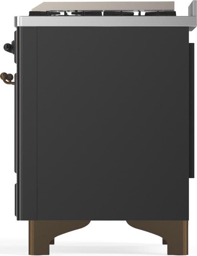 Ilve UM60FNR3MGBLP Matte Graphite With Burnished Trim, Liquid Propane