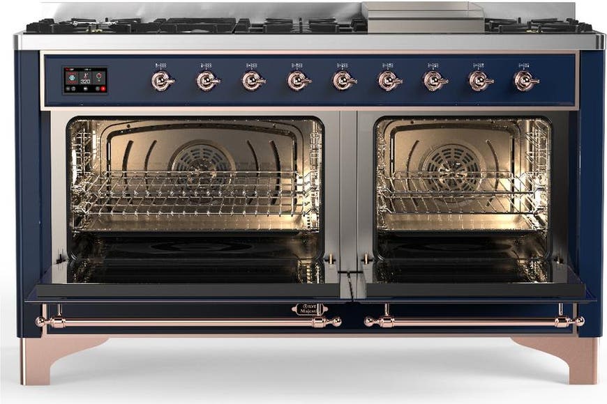 Ilve UM60FNR3MBP Midnight Blue With Copper Trim, Natural Gas