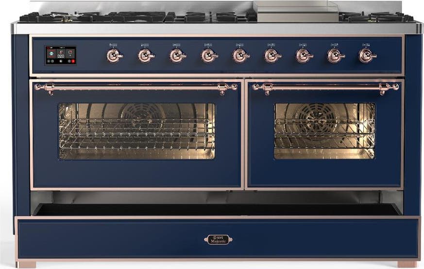 Ilve UM60FNR3MBP Midnight Blue With Copper Trim, Natural Gas