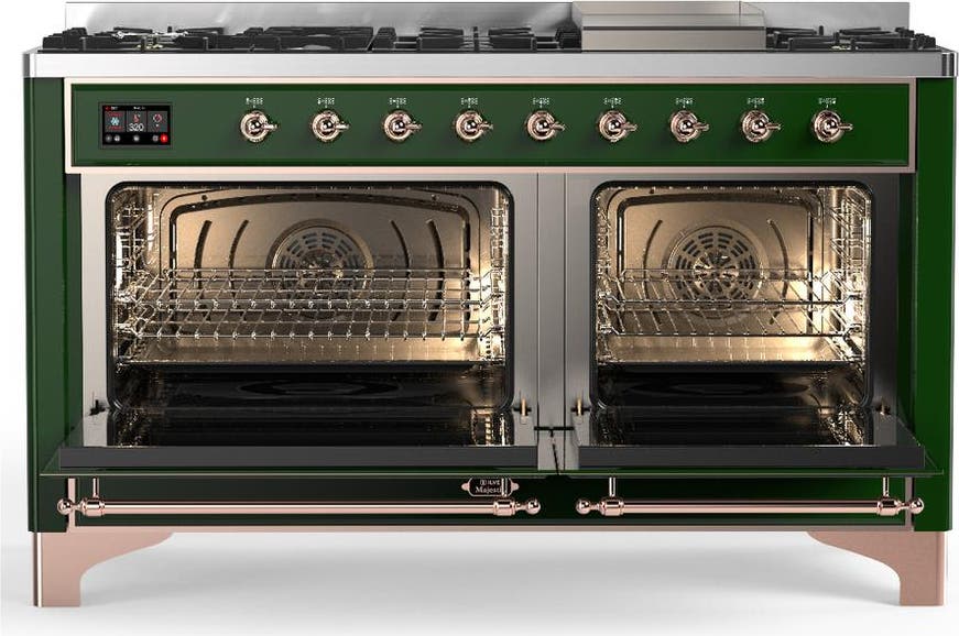 Ilve UM60FNR3EGP Emerald Green With Copper Trim, Natural Gas