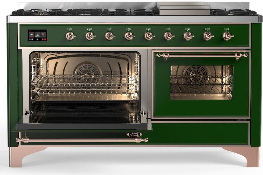 Ilve UM60FNR3EGP Emerald Green With Copper Trim, Natural Gas