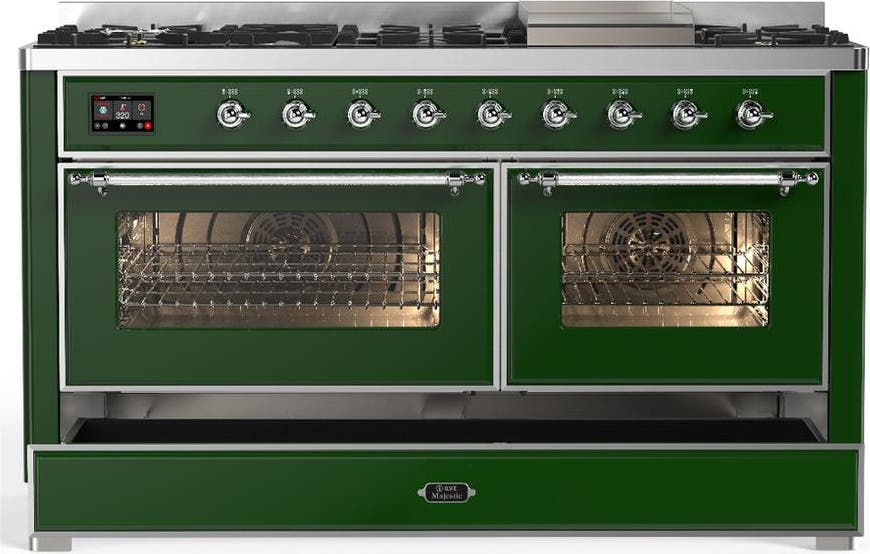 Ilve UM60FNR3EGCLP Emerald Green With Chrome Trim, Liquid Propane