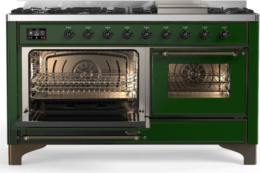 Ilve UM60FNR3EGB Emerald Green With Burnished Trim, Natural Gas