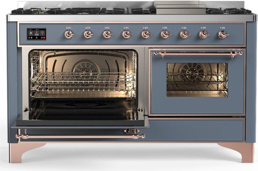 Ilve UM60FNR3BGP Blue Grey With Copper Trim, Natural Gas