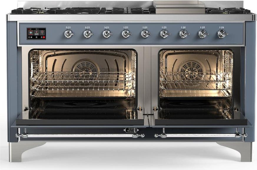 Ilve UM60FNR3BGC Blue Grey With Chrome Trim, Natural Gas