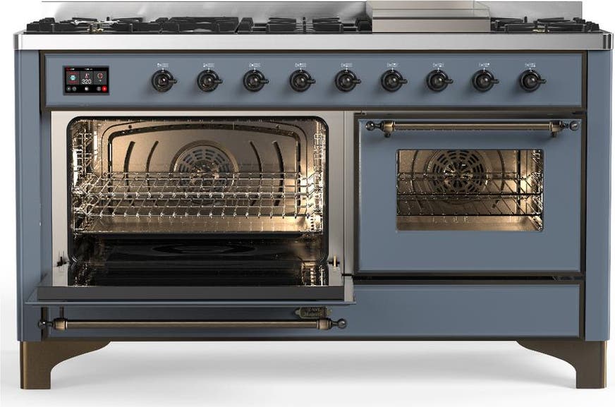 Ilve UM60FNR3BGBLP Blue Grey With Burnished Trim, Liquid Propane
