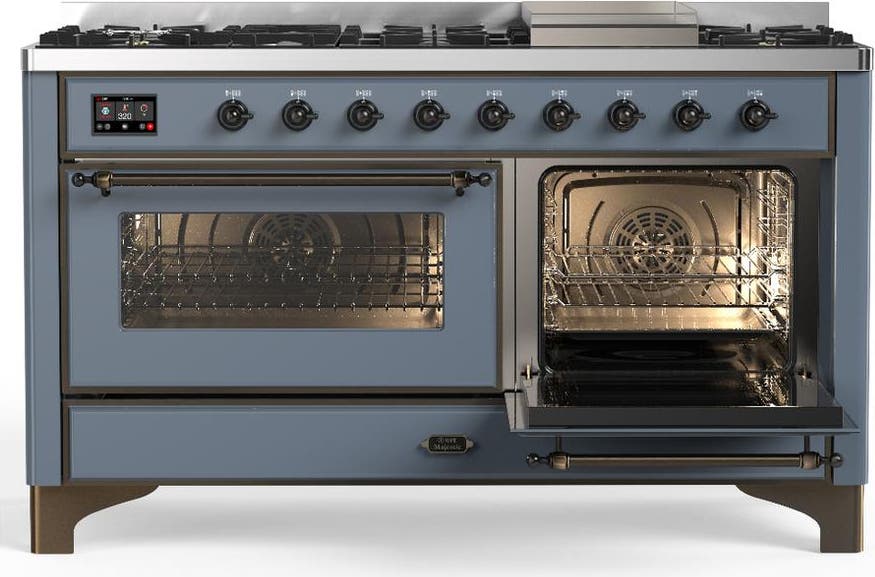 Ilve UM60FNR3BGBLP Blue Grey With Burnished Trim, Liquid Propane
