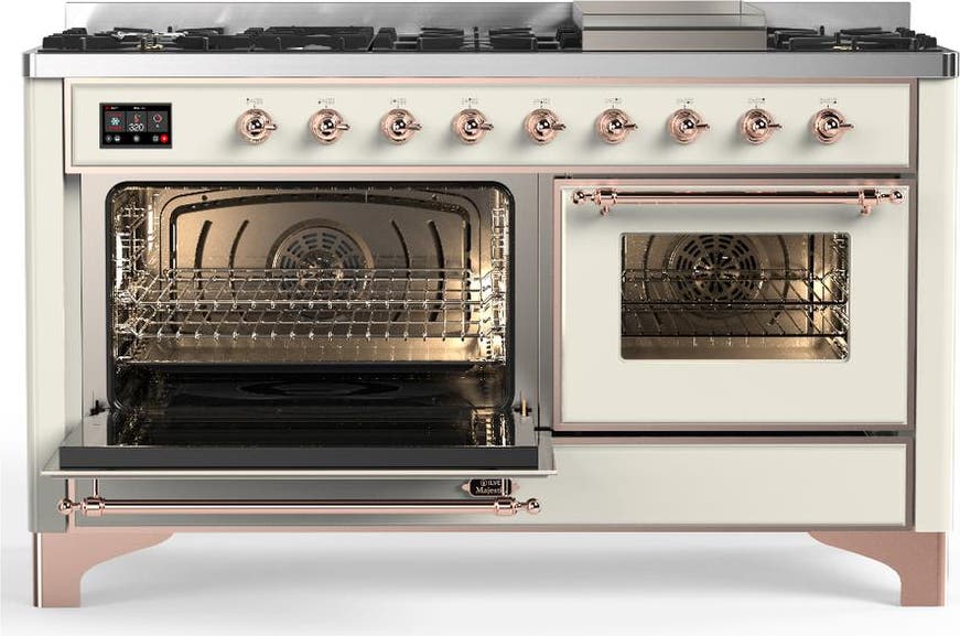 Ilve UM60FNR3AWPLP Antique White With Copper Trim, Liquid Propane