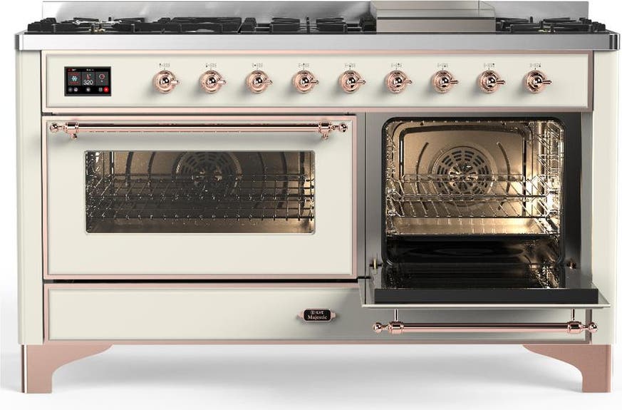 Ilve UM60FNR3AWPLP Antique White With Copper Trim, Liquid Propane