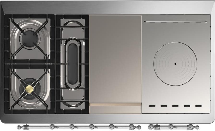 Ilve UM48FSQNR3WHCLP White With Chrome Trim, Liquid Propane