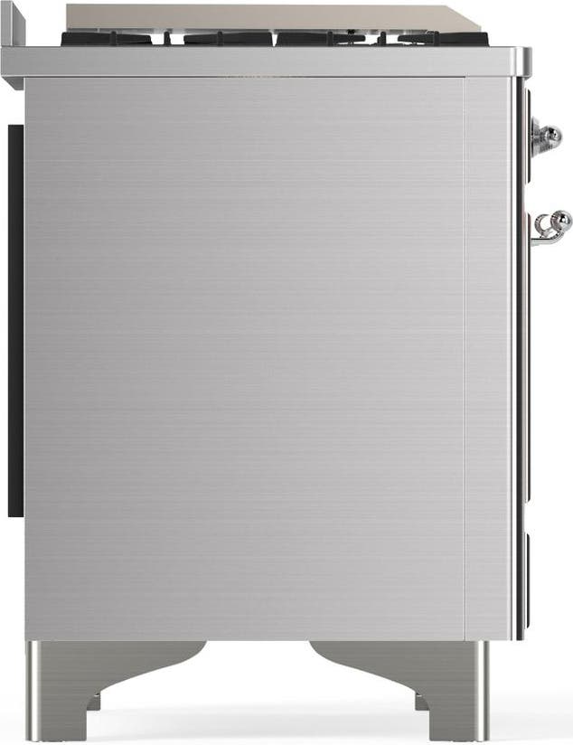 Ilve UM48FSQNR3SSCLP Stainless Steel With Chrome Trim, Liquid Propane