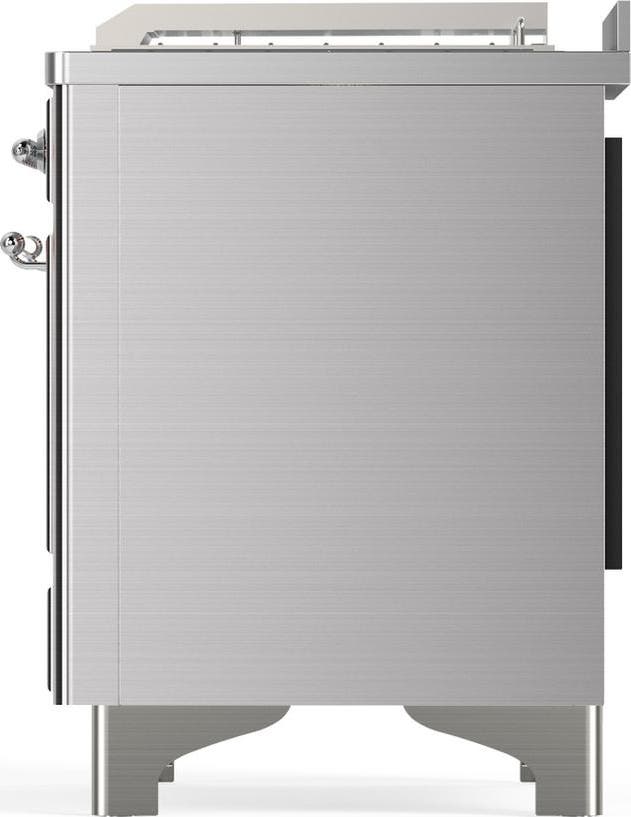 Ilve UM48FSQNR3SSCLP Stainless Steel With Chrome Trim, Liquid Propane