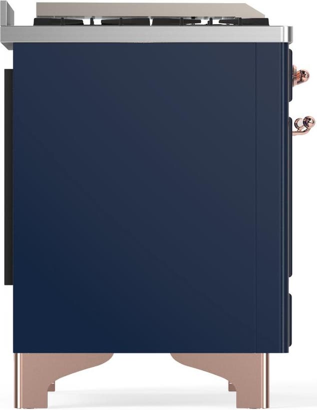 Ilve UM48FSQNR3MBP Midnight Blue With Copper Trim, Natural Gas