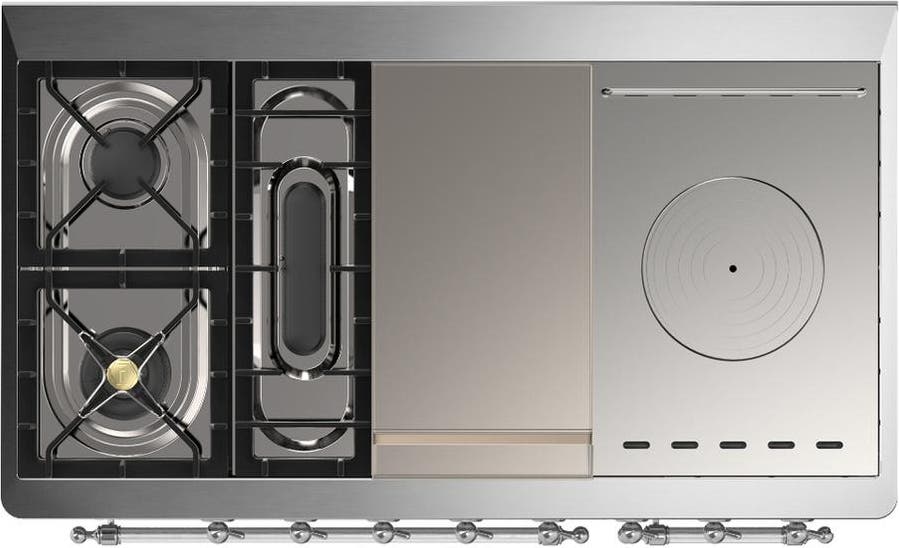 Ilve UM48FSQNR3MBC Midnight Blue With Chrome Trim, Natural Gas