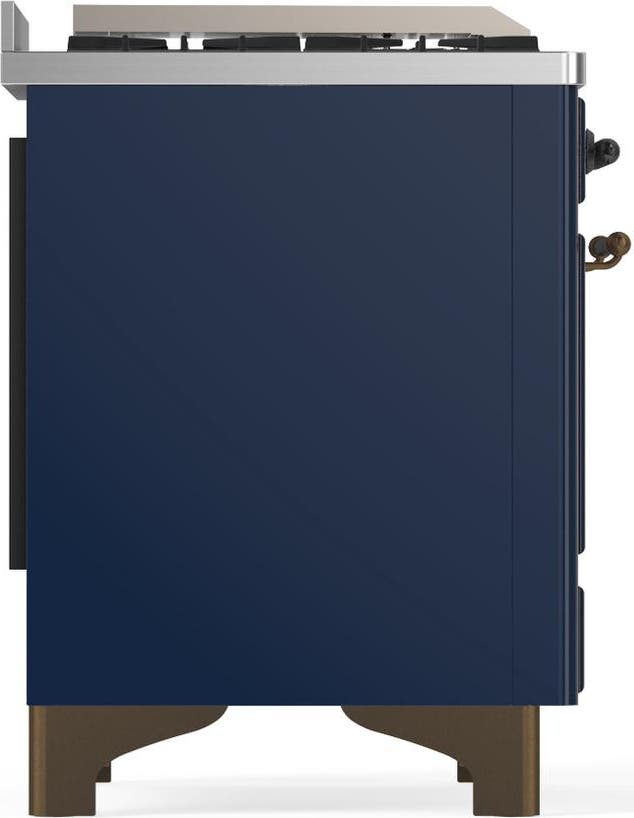 Ilve UM48FSQNR3MBB Midnight Blue With Burnished Trim, Natural Gas