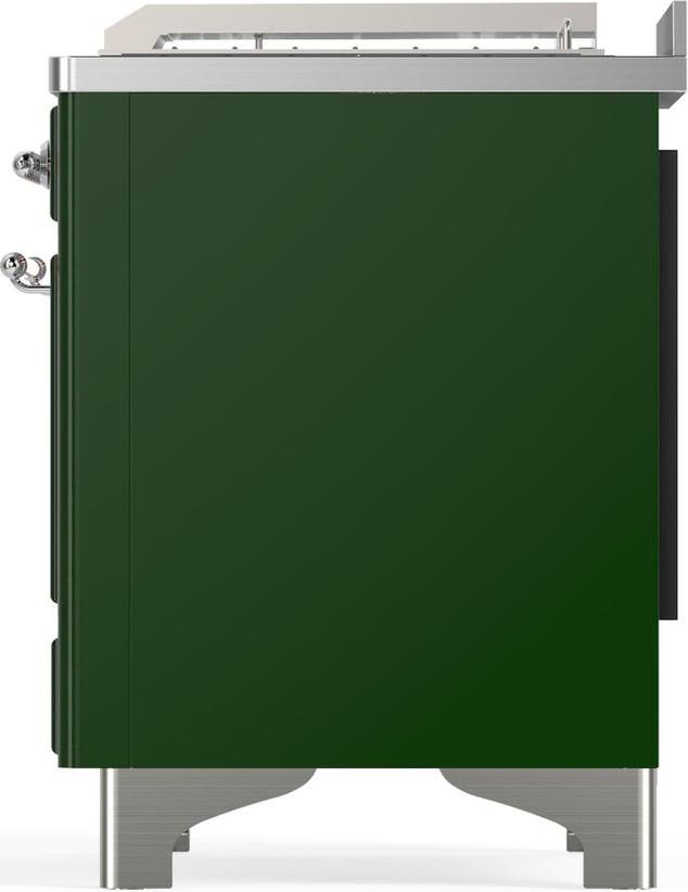 Ilve UM48FSQNR3EGCLP Emerald Green With Chrome Trim, Liquid Propane