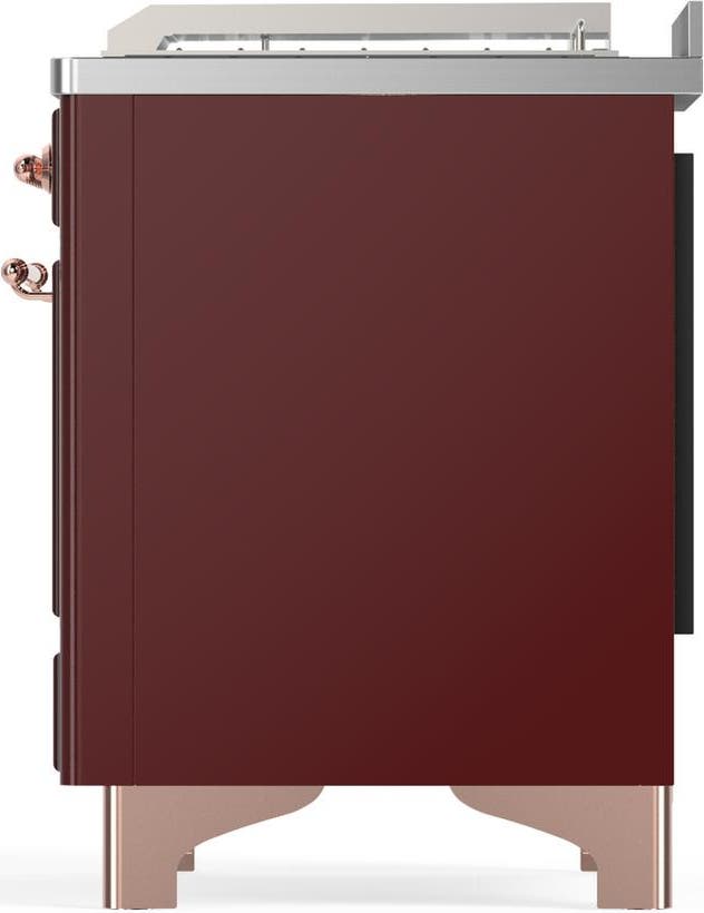 Ilve UM48FSQNR3BUP Burgundy With Copper Trim, Natural Gas