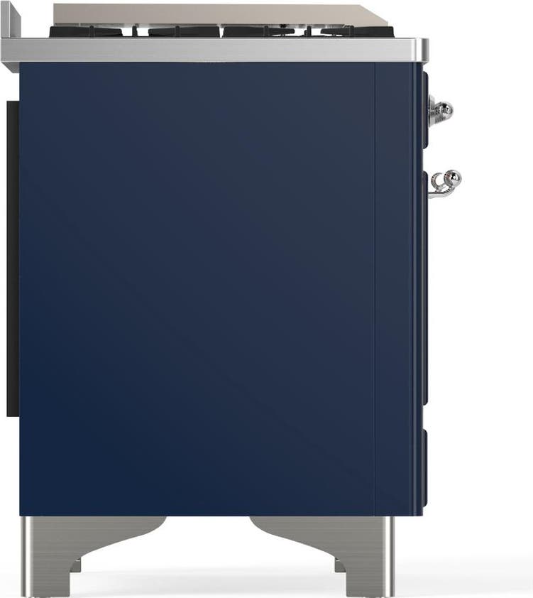 Ilve UM36FQNR3MBCLP Midnight Blue With Chrome Trim, Liquid Propane