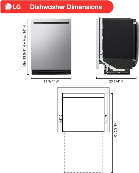 LG LDNPQ445S Stainless Steel